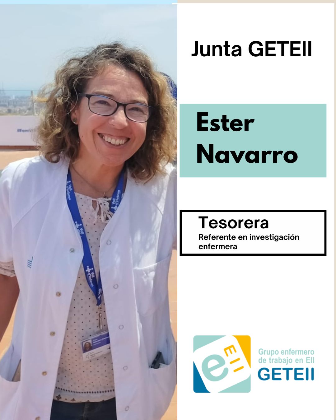 Ester Navarro - Tesorera de GETEII